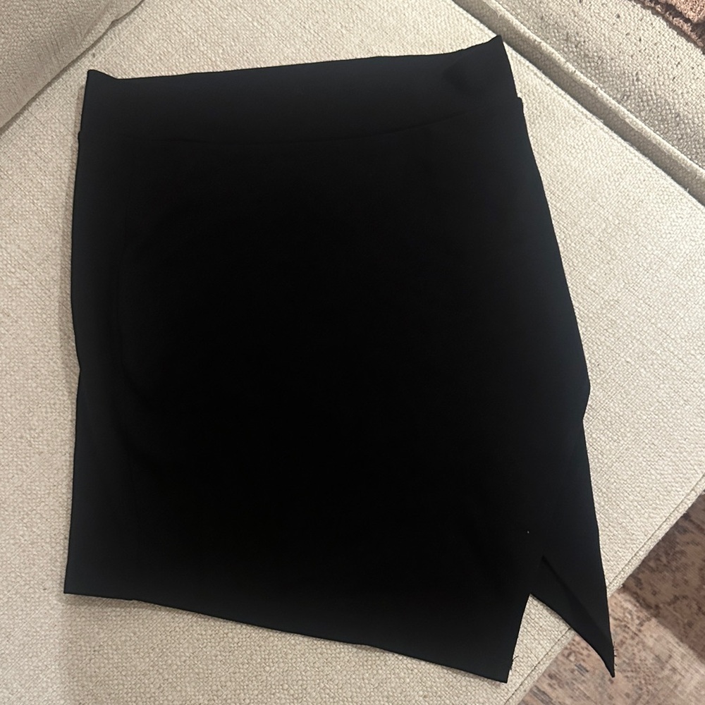Forever 21 Black Asymmetric Hem Pencil Skirt